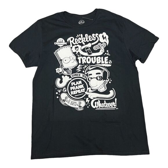 Simpsons Men’s M El Bart Graffiti T-Shirt Milhouse Universal Carumba Skateboard - Picture 7 of 7